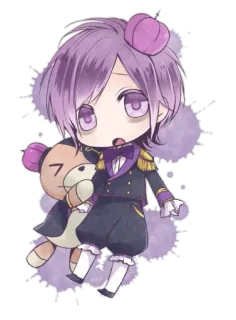 💜 Anime, Chibi, Mignon, Dessin animé, Fanart telegram sticker