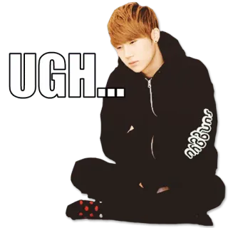 😓 UGH... 으, 좌절, 지루함, 짜증 telegram sticker