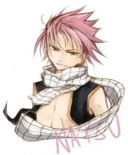 ✨ Natsu Fairy Tail Anime, Mangá, Fairy Tail, Natsu, Personagem whatsapp sticker