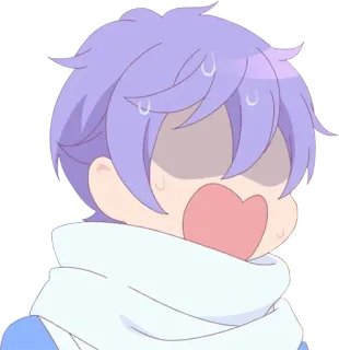 😱 anime, cartoni animati, scioccato, spaventato, sorpreso, espressione, emotivo whatsapp sticker
