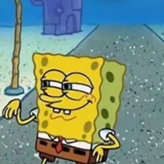 🧽 SpongeBob SpongeBob SquarePants 스폰지밥, 만화, 니켈로디언, 능글, 캐릭터 telegram sticker