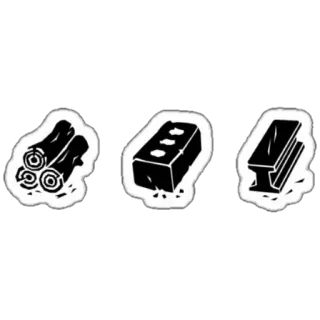 🌳 дерево, кирпич, металл, стройматериалы, строительство telegram sticker