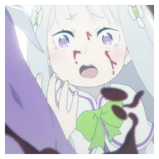 🔪 Anime, Sangre, Violencia, Llorando whatsapp sticker