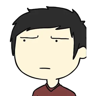 😯 desenho animado, personagem, rosto, pessoa, expressão, adesivo telegram sticker