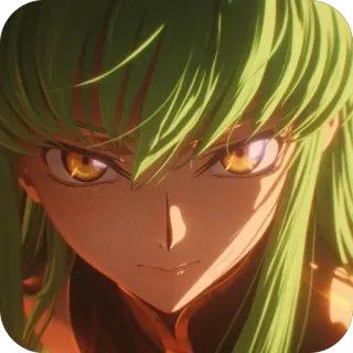 🫥 C.C. Code Geass whatsapp sticker