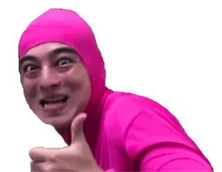 👍 Pink Guy Мем, Смешно, Pink Guy, Filthy Frank, YouTube whatsapp sticker