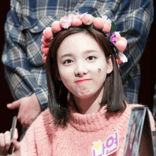 ☕️ 나연 woman, cute, portrait, Nayeon, singer, Korean, smile whatsapp sticker