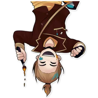 🎨 Cartoon, Figur, Kunst, Künstler, Pinsel, Farbe, Sticker whatsapp sticker