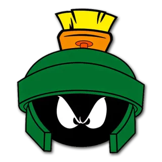 😤 Marvin the Martian Looney Tunes dibujos animados, espacio, marciano, personaje, animación whatsapp sticker
