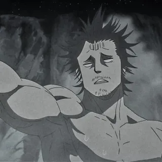 🍚 Yami Sukehiro Black Clover Аниме, Black Clover, Ями, Ями Сукэхиро, Манга telegram sticker