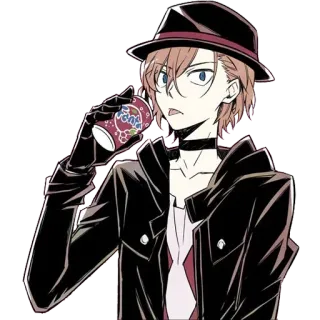😛 Chuuya Nakahara Bungou Stray Dogs Anime, Manga, Chuuya Nakahara, Bungo Stray Dogs telegram sticker