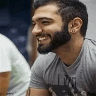 👤 homem, barba, sorrindo, retrato, adulto, masculino telegram sticker