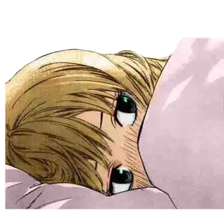 🖤 animé, manga, fille, dessin animé, personnage, endormi, couché telegram sticker