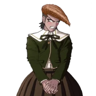 🌟 Mondo Owada Danganronpa Anime, Danganronpa, Mondo Owada, Personaggio, Arrabbiato telegram sticker