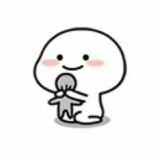 🙂 süß, kawaii, Cartoon, weiß, entzückend telegram sticker