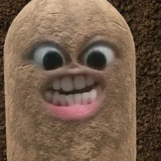 🥔 kartoffel, wütend, gesicht, lustig, meme whatsapp sticker