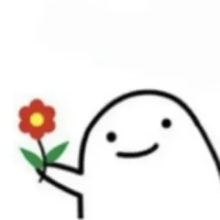 🌺 flower, cute, simple, cartoon, character telegram sticker