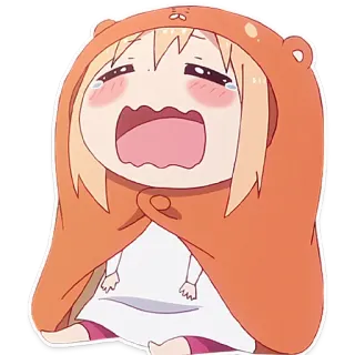 💤 Umaru Doma Himouto! Umaru-chan anime, cute, crying, cartoon, umaru, himouto, sticker telegram sticker