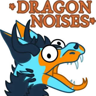 🐲 DRAGON NOISES naga, suara, fantasi, makhluk, kartun, binatang telegram sticker