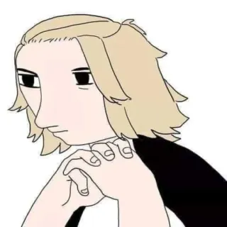 😐 Аниме, Манга, Персонаж, Эскиз, Мультфильм, Портрет telegram sticker