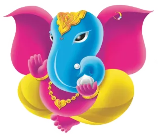 ✌️ Ganesha divinità indù, religioso, induismo, elefante, dio, Ganesh telegram sticker