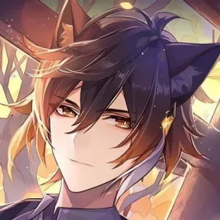 🍵 Anime, Kocie uszy, Fantasy, Sztuka cyfrowa, Postać telegram sticker
