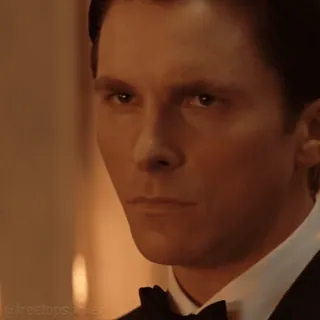 😠 Patrick Bateman American Psycho Patrick Bateman, Christian Bale, Psicopata Americano, Filme, Personagem whatsapp sticker