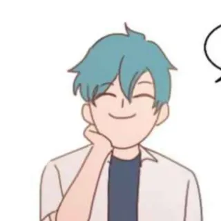 💌 Kreskówka, Anime, Manga, Postać, Chłopak, Słodki telegram sticker