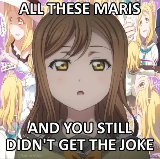 Kunikida Hanamaru whatsapp stickers