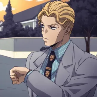 💥 Yoshikage Kira JoJo's Bizarre Adventure Anime, Manga, Personaje, JoJo's Bizarre Adventure, Yoshikage Kira whatsapp sticker