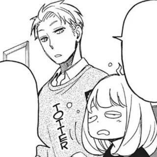 👞 Loid Forger, Anya Forger Spy × Family TOTTER Anime, Manga, Spy Family, Loid Forger, Anya Forger telegram sticker
