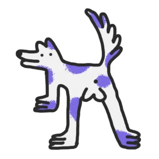 🌰 犬, 動物, 漫画, ステッカー, イラスト, ペット telegram sticker