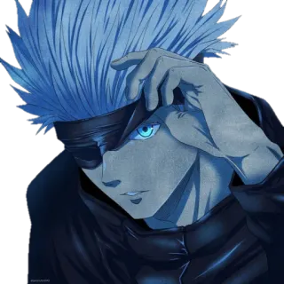 🙄 Gojo Satoru Jujutsu Kaisen อนิเมะ, มังงะ, โกะโจ ซาโตรุ, มหาเวทย์ผนึกมาร, ตัวละคร, ผู้ใช้คุณไสย telegram sticker