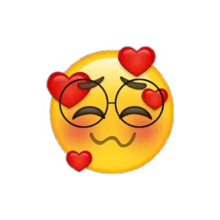 ☺️ Emoji, Liebe, Herz, Brille, Lächeln telegram sticker