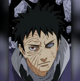 ⚫️ Obito Uchiha Naruto Anime, Manga, Obito, Uchiha, Naruto, Cattivo telegram sticker