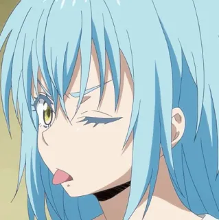 💎 Rimuru Tempest That Time I Got Reincarnated as a Slime Anime, Rimuru Tempest, Vita da Slime, Isekai, Fantasy telegram sticker