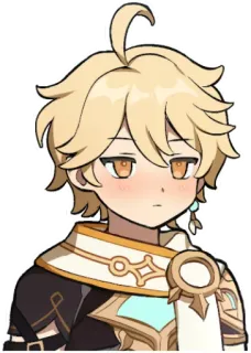 😳 Aether Genshin Impact Anime, Videogame, Personage, Genshin Impact, Aether, blond telegram sticker