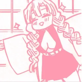 ❤️ Mitsuri Kanroji Demon Slayer Anime, Manga, Lucu, Karakter, Kawaii, Demon Slayer, Mitsuri Kanroji, Hashira telegram sticker