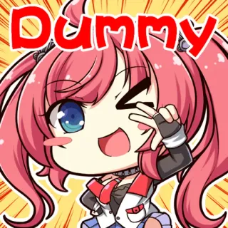✌️ Dummy Anime, Leuk, Cartoon, Sticker telegram sticker