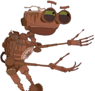 😑 Robot, Steampunk, Meccanico, Macchina, Automazione, Tecnologia telegram sticker