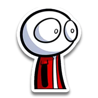 😶 dibujos animados, personaje, pegatina, ilustración whatsapp sticker