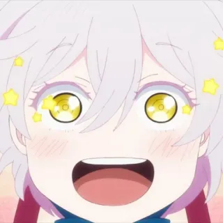 🤩 anime, cute, stars, character, smile, bright, manga, happy telegram sticker