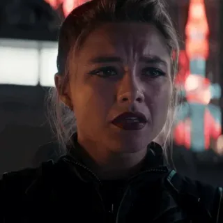 😐 Yelena Belova Hawkeye Yelena Belova, Hawkeye, Marvel, Black Widow, Vengador, Florence Pugh whatsapp sticker