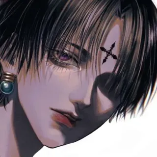 😗 Chrollo Lucilfer Hunter x Hunter anime, manga, chrollo lucilfer, hunter x hunter, phantom troupe, anime character whatsapp sticker