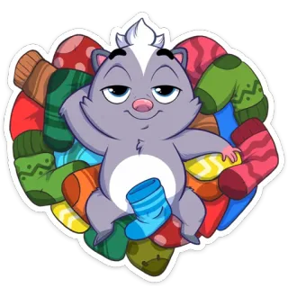 Скунс Стёпа :: @stickroom telegram stickers