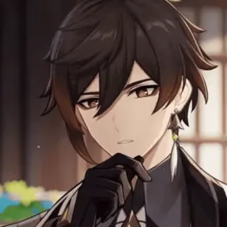 🌟 Zhongli Genshin Impact anime, genshin impact, zhongli, game character, video game, character telegram sticker