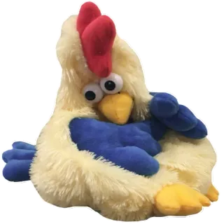😶 Huhn, Plüsch, Spielzeug, Tier telegram sticker