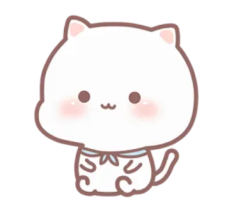 💗 gato, lindo, dibujos animados, animal, kawaii, pegatina telegram sticker