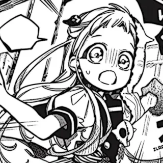 🩹 Nene Yashiro Toilet-Bound Hanako-kun Anime, Manga, Lindo, Personaje, Pánico telegram sticker
