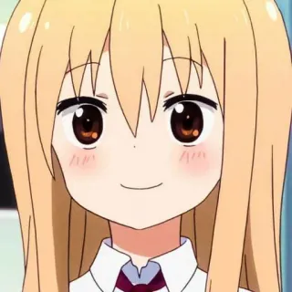 🧇 Anime, Ragazza, Cartone animato, Uniforme scolastica, Sorriso, Carina telegram sticker